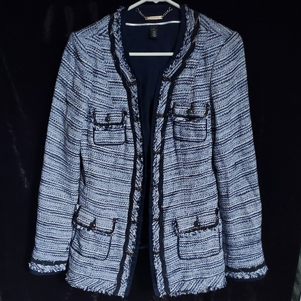 White House Black Market tweed blazer. Women's 8.